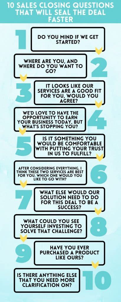 seal the deal meaning|closing sales questions.